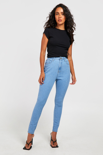 Skinny Jeans Med Hög Midja