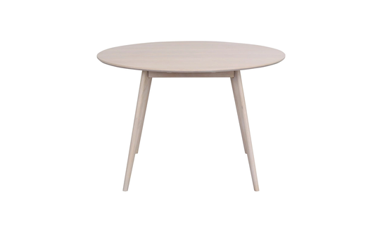 VALNE Matbord 115 Vitpigmenterad Ek