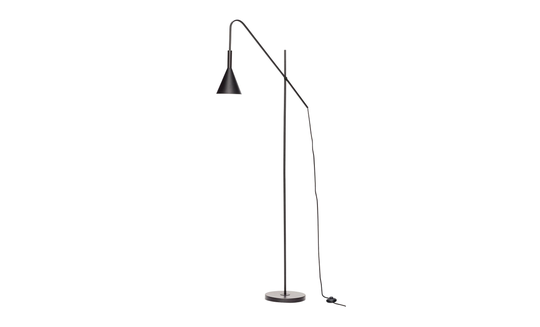 GOLVLAMPA Metall Svart
