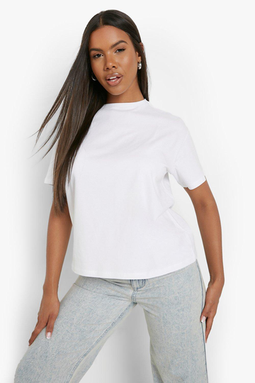Basic T-Shirt Med Holkärm, White