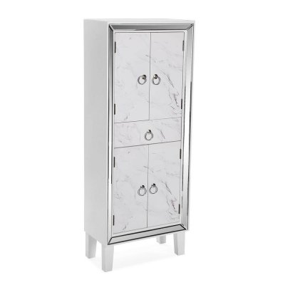 Skåp Versa Loiri Vit Trä MDF (25 x 122 x 48 cm)