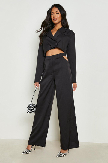 Byxor Med Vida Ben Och Cut-Outs, Black