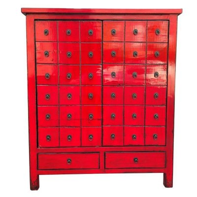 Byrå DKD Home Decor Röd Orientalisk Alm (102 x 42 x 120 cm)