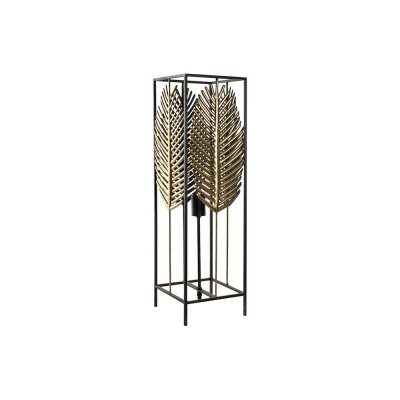 Golvlampa DKD Home Decor Blad Svart Gyllene Metall (20 x 20 x 71 cm)