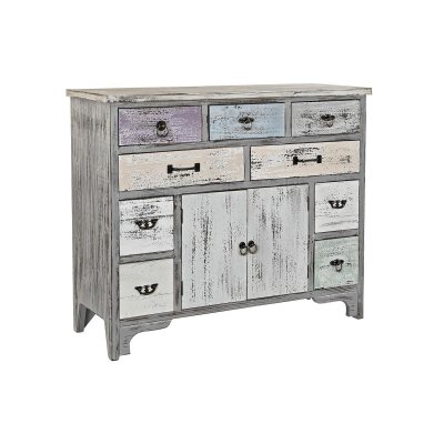 Byrå DKD Home Decor Gran Grå Vit Kräm DM (100 x 37 x 85,5 cm)
