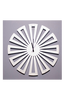 Klocka Geometrisk Design Vit