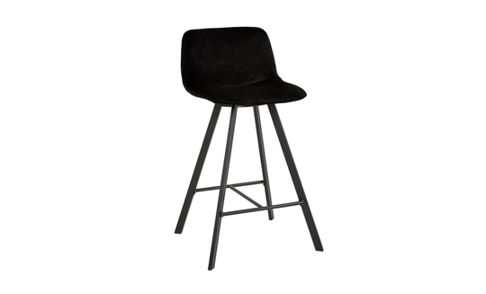 ELLA Barstol Velvet Svart