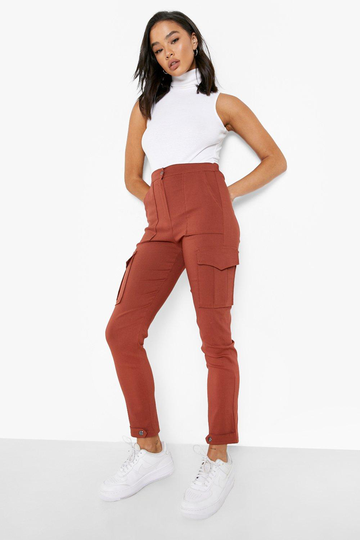 Cargobyxor Med Stretch, Brown