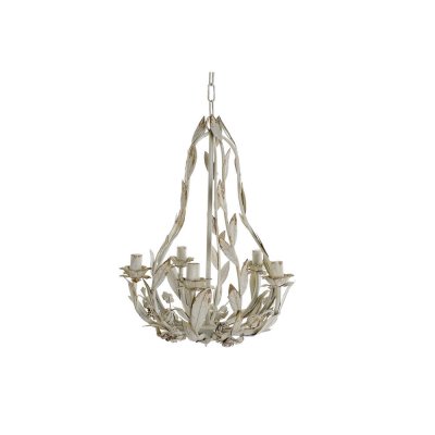 Taklampa DKD Home Decor Metall Vit 250 V (48 x 48 x 153 cm)