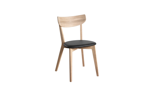 TOBYN Stol Whitewash/Svart