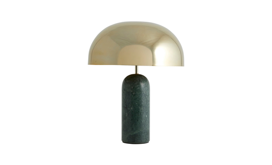 ATLAS Bordslampa Marmor Grön