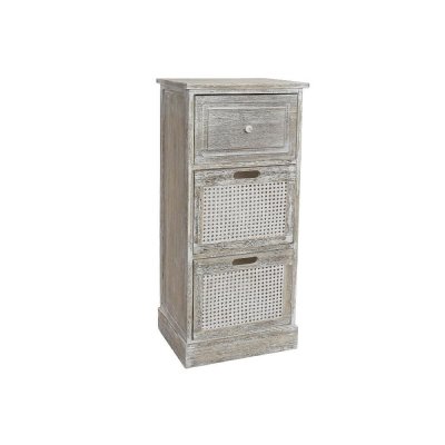 Byrå DKD Home Decor Naturell Rattan Paulowniaträ (40 x 29 x 90 cm)