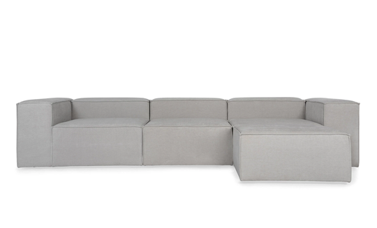 CUBIT Modulsoffa Divan Vändbar Ljusgrå