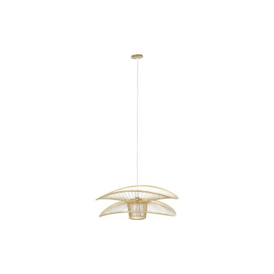 Taklampa DKD Home Decor Naturell Bambu 50 W (80 x 80 x 29 cm)