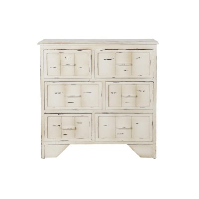 Byrå DKD Home Decor MDF Vit (76 x 35 x 74 cm)