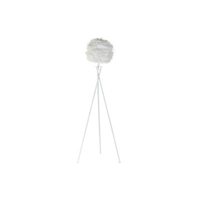 Golvlampa DKD Home Decor Metall Vit Fjäder (40 x 40 x 150 cm)