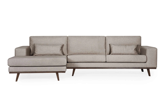 STOCKHOLM Fusion Divansoffa Vänster Mörkbeige