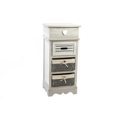 Byrå DKD Home Decor Grå Beige Trä (36 x 31 x 79 cm)