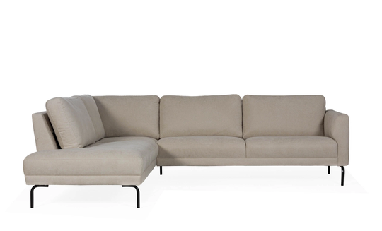 PORTOFINO L-Soffa Vänster Mörkbeige
