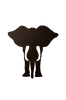 Väggdekor Elefant B47xD0,15xH50 cm