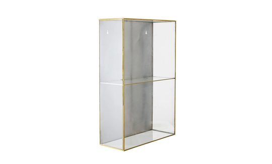 LIA Skåp L Glas Guld