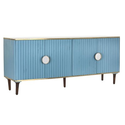 Skänk DKD Home Decor Polyester Mangoträ (180 x 45 x 110 cm)