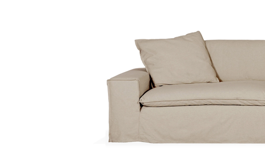 DOVER Grand Deluxe Klädsel 4-sitssoffa Linnebeige