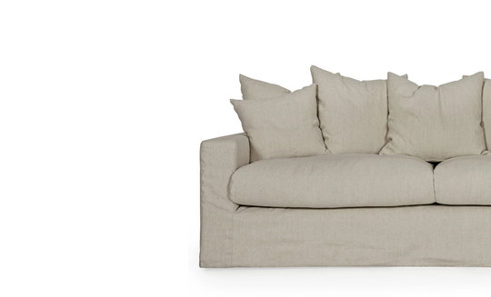 MONACO PREMIUM Klädsel 3-sitssoffa Khaki