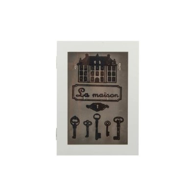Nyckelskåp DKD Home Decor MDF Vit (23 x 32 x 6 cm)