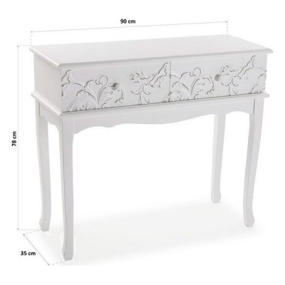 Hallmöbel med 2 lådor Versa Linnet (35 x 78 x 90 cm)