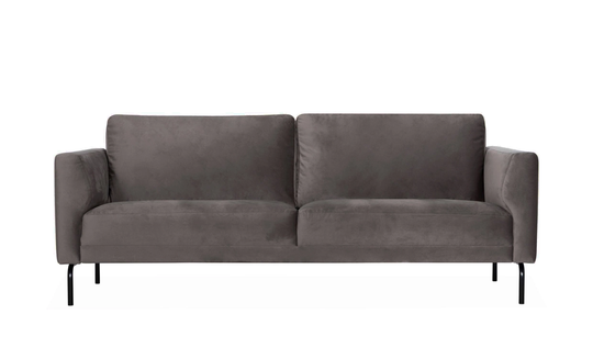 PORTOFINO 3-sitssoffa Velvet Mörkgrå