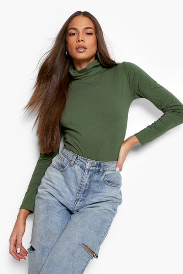Body Med Hög Hals, Green