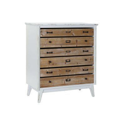 Byrå DKD Home Decor Naturell Grå MDF Vintage (80 x 40 x 92 cm)