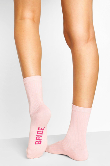 Bride To Be Ribbade Strumpor, Pink
