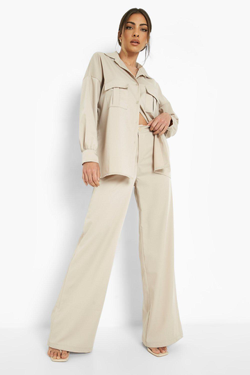 Byxor Med Vida Ben, Beige