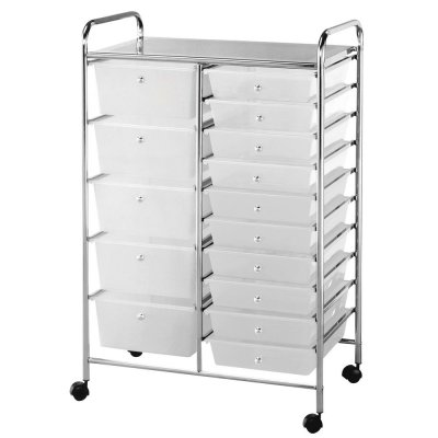 Byrå DKD Home Decor PVC Metall (63 x 39 x 97 cm)