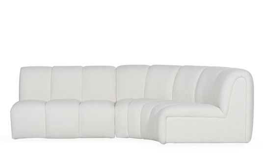 LE-BON Modulsoffa S Teddy Offwhite