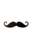 Väggdekor Mustasch B59xD0,15xH14 cm