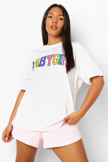 Plus - Babygirl T-Shirt, White