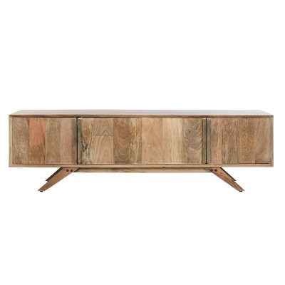 Skänk DKD Home Decor Metall Trä (150 x 35 x 45 cm)