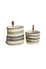 Vägghängd Tvättkorg, Grå, Jute, 2-pack