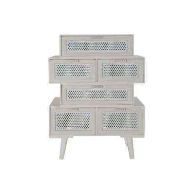 Byrå DKD Home Decor Trä Vit (60 x 32,5 x 84 cm)