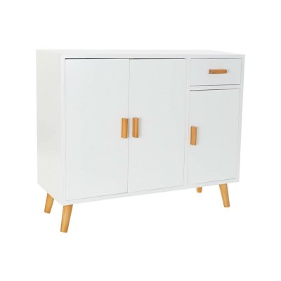 Skänk DKD Home Decor Vit Brun MDF (90 x 33 x 74 cm)