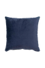 Kudde Lido. Sammet och polyester i blå färg