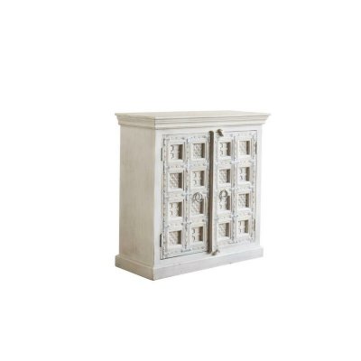 Kommod DKD Home Decor Utsliten Vit Mangoträ (100 x 40 x 99 cm)