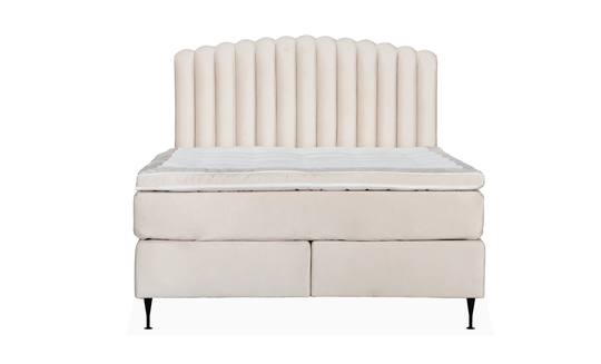 OPERA/PRIMO HIGH 160 Sängpaket Sammet Beige