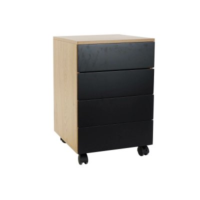Byrå DKD Home Decor Svart Trä Brun MDF (45 x 40 x 62 cm)