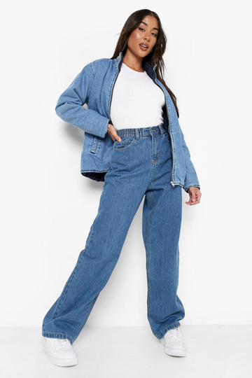 Dad Jeans Med Hög Midja, Blue