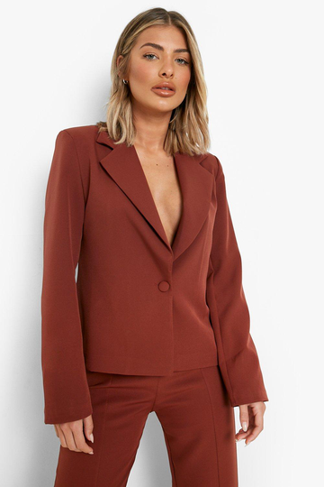 Enkelknäppt Kavaj, Brown