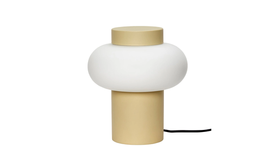 BORDSLAMPA Metall Gul